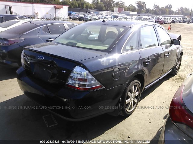 1FAHP24W48G173568 - 2008 FORD TAURUS SEL Dark Blue photo 4