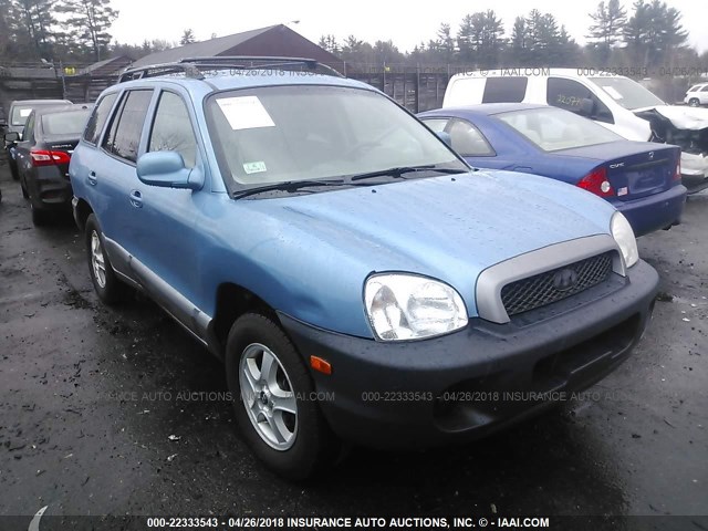 KM8SC73D94U687044 - 2004 HYUNDAI SANTA FE GLS/LX BLUE photo 1