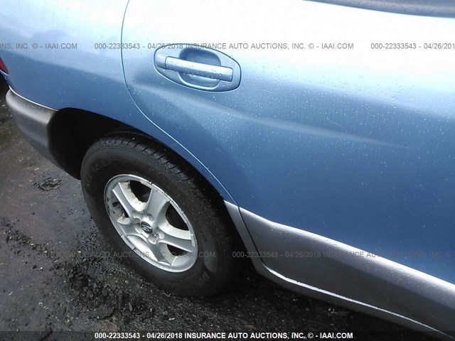 KM8SC73D94U687044 - 2004 HYUNDAI SANTA FE GLS/LX BLUE photo 6