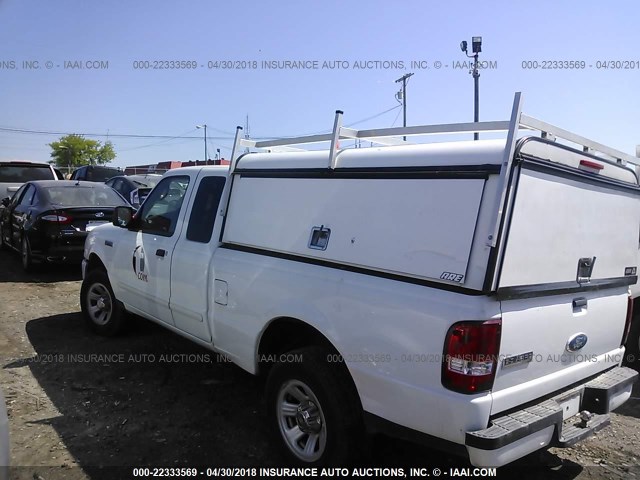 1FTYR44U98PA42103 - 2008 FORD RANGER SUPER CAB WHITE photo 3