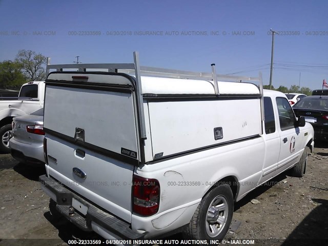 1FTYR44U98PA42103 - 2008 FORD RANGER SUPER CAB WHITE photo 4