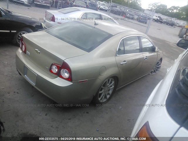 1G1ZK57798F243969 - 2008 CHEVROLET MALIBU LTZ 金色 照片 4