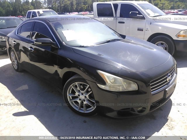 1N4AA5AP5AC835253 - 2010 NISSAN MAXIMA S/SV BLACK photo 1