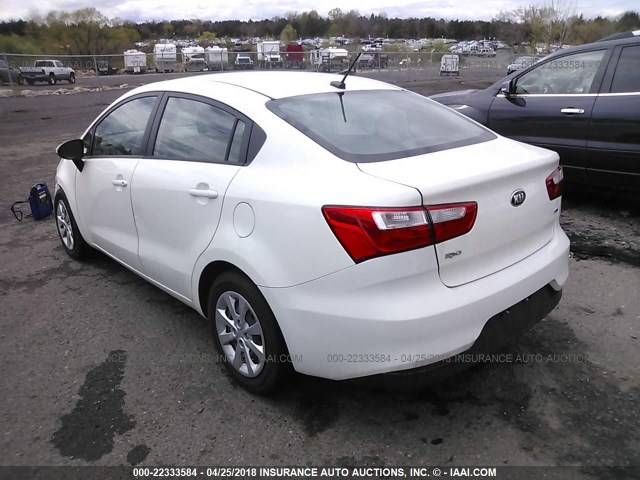 KNADM4A36G6657833 - 2016 KIA RIO LX Սպիտակ լուսանկար 3