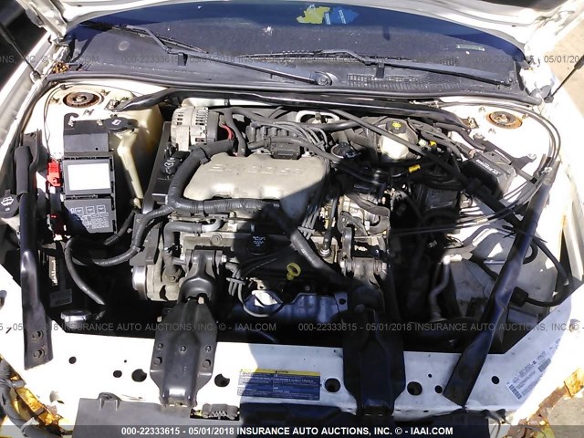 2G1WW12EX39293786 - 2003 CHEVROLET MONTE CARLO LS თეთრი ფოტო 10