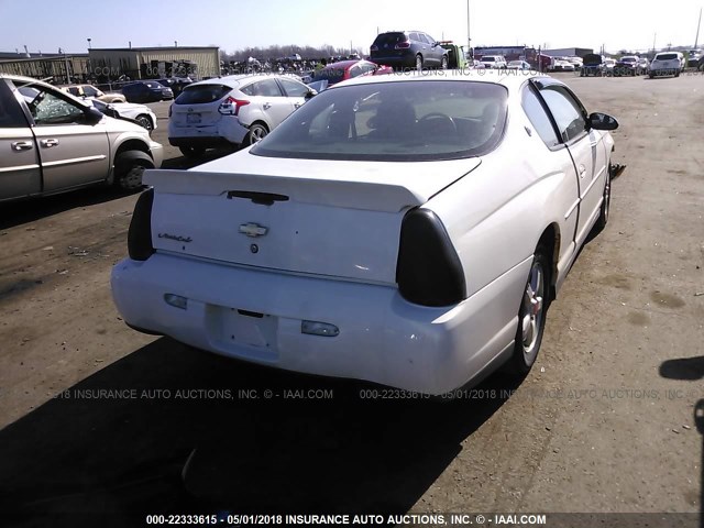 2G1WW12EX39293786 - 2003 CHEVROLET MONTE CARLO LS WHITE photo 4