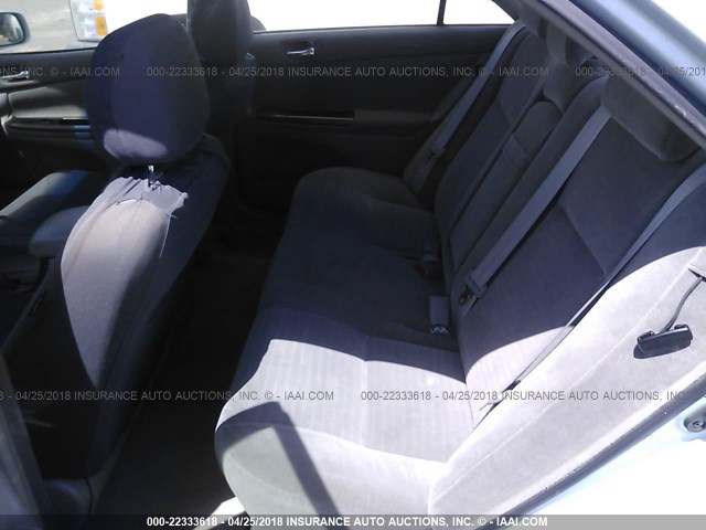 JTDBE32K653010838 - 2005 TOYOTA CAMRY LE/XLE/SE Light Blue photo 8