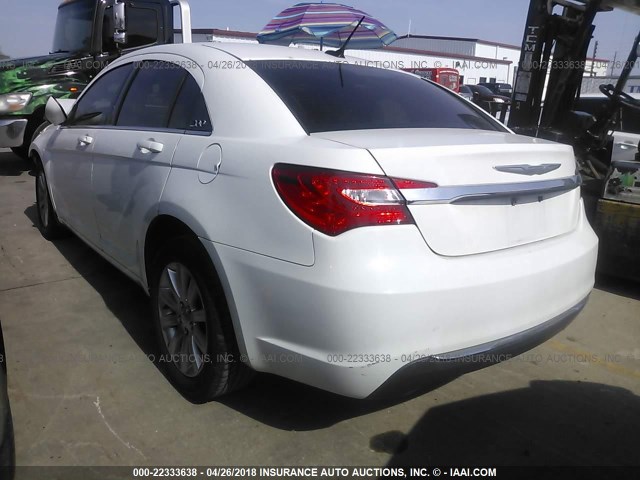 1C3CCBBB7DN500975 - 2013 CHRYSLER 200 TOURING WHITE photo 3