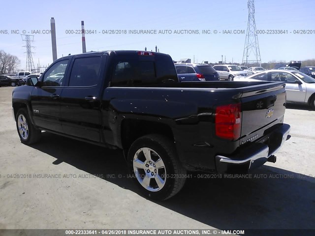 3GCPCRECXHG300276 - 2017 CHEVROLET SILVERADO C1500 LT BLACK photo 3