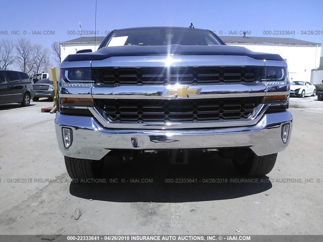 3GCPCRECXHG300276 - 2017 CHEVROLET SILVERADO C1500 LT BLACK photo 6