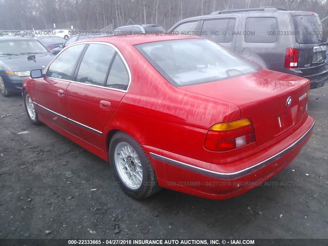 WBADM6345YGU25656 - 2000 BMW 528 I AUTOMATIC RED photo 3