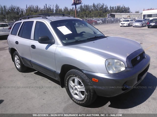 KM8SB82B11U116538 - 2001 HYUNDAI SANTA FE SILVER photo 1