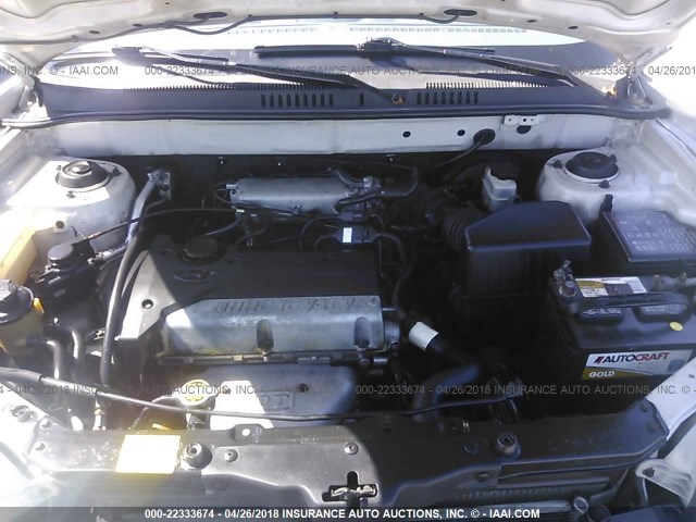 KM8SB82B11U116538 - 2001 HYUNDAI SANTA FE SILVER photo 10