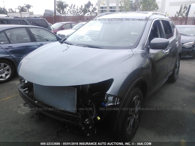 5N1AT2MT7JC733945 - 2018 NISSAN ROGUE S/SL GRAY photo 2