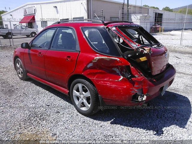 JF1GG67606H811806 - 2006 SUBARU IMPREZA 2.5I SPORTS WAGON RED photo 3