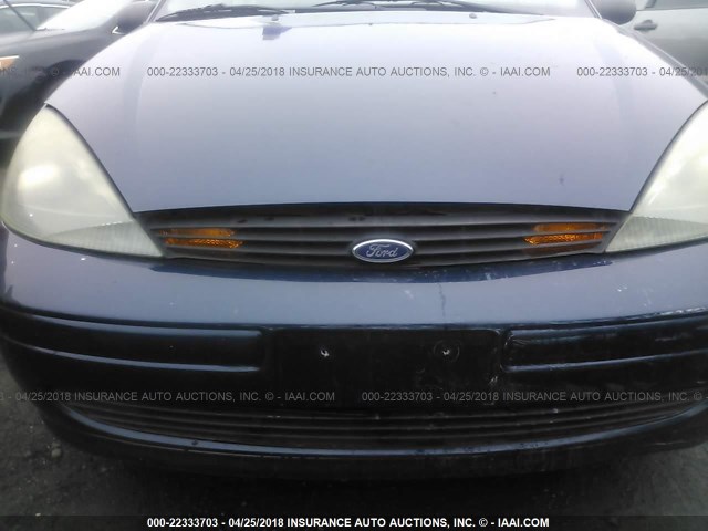 1FAFP33P93W101321 - 2003 FORD FOCUS LX BLUE photo 6