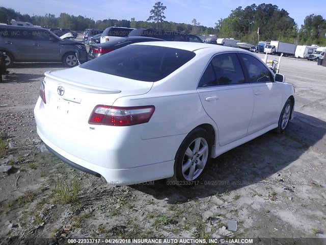 4T1BE46K17U539252 - 2007 TOYOTA CAMRY NEW GENERAT CE/LE/XLE/SE WHITE photo 4