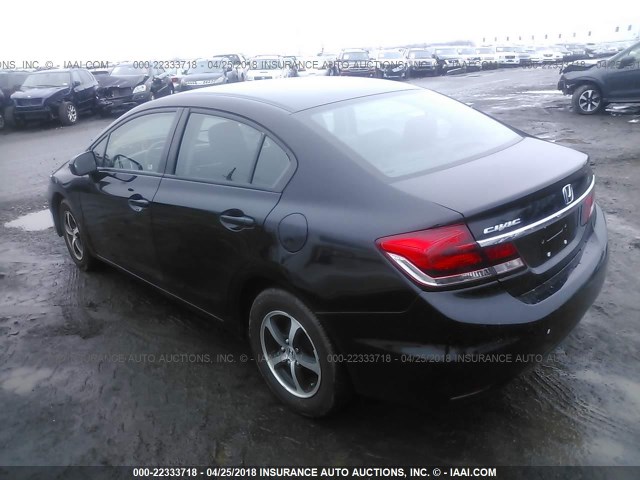 19XFB2F71FE210305 - 2015 HONDA CIVIC SE BLACK photo 3