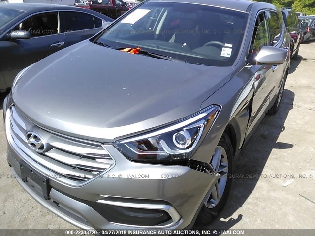 5NMZTDLB7JH096312 - 2018 HYUNDAI SANTA FE SPORT  BEIGE photo 2