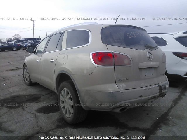 5GAKVBED3BJ221172 - 2011 BUICK ENCLAVE CXL 棕色 照片 3