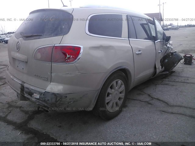 5GAKVBED3BJ221172 - 2011 BUICK ENCLAVE CXL TAN photo 4