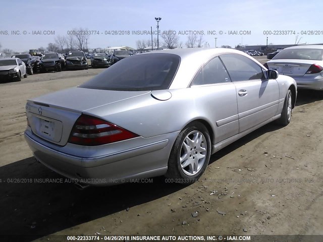 WDBPJ75J62A028080 - 2002 MERCEDES-BENZ CL 500 SILVER photo 4