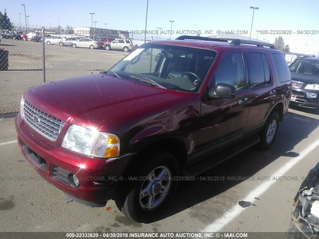 1FMZU73E05ZA49211 - 2005 FORD EXPLORER XLT/XLT SPORT/NBX RED photo 2