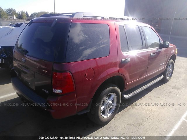 1FMZU73E05ZA49211 - 2005 FORD EXPLORER XLT/XLT SPORT/NBX RED photo 4