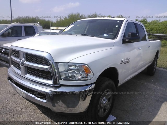 3C6UR5JL3HG652025 - 2017 RAM 2500 SLT WHITE photo 2