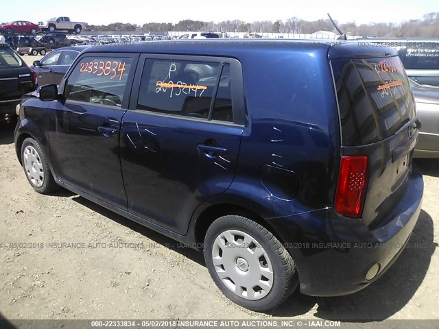 JTLKE50E681039107 - 2008 TOYOTA SCION XB მუქი ლურჯი ფოტო 3