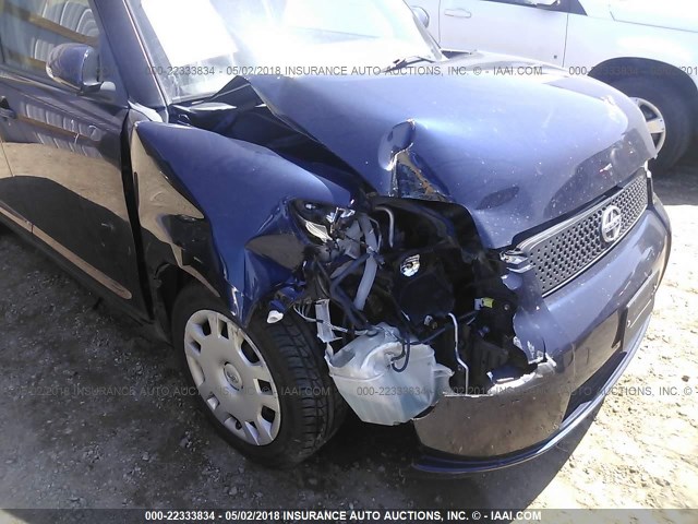 JTLKE50E681039107 - 2008 TOYOTA SCION XB მუქი ლურჯი ფოტო 6