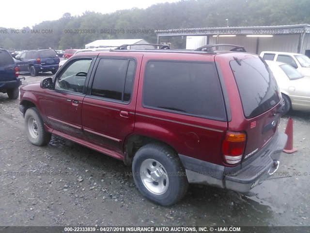 1FMZU63E6YUA35826 - 2000 FORD EXPLORER XLT RED photo 3