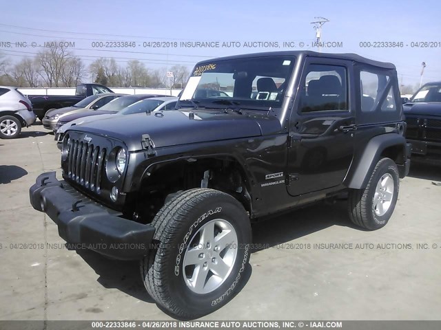 1C4AJWAG0GL211613 - 2016 JEEP WRANGLER SPORT Qəhvəyi foto 2