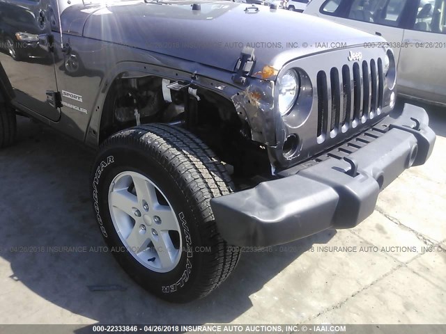 1C4AJWAG0GL211613 - 2016 JEEP WRANGLER SPORT Qəhvəyi foto 6