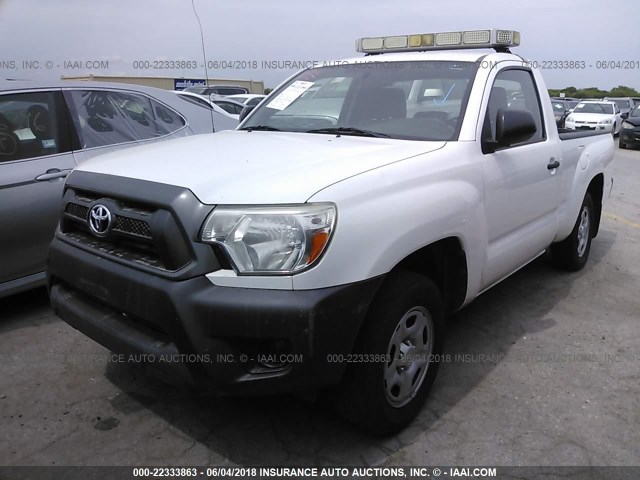 5TFNX4CNXDX028479 - 2013 TOYOTA TACOMA WHITE photo 2