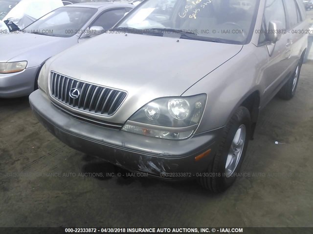 JT6GF10U6Y0063497 - 2000 LEXUS RX 300 GOLD photo 6