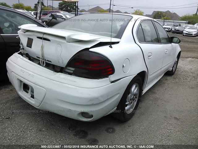 1G2NF52E64C235697 - 2004 PONTIAC GRAND AM SE1 WHITE photo 4