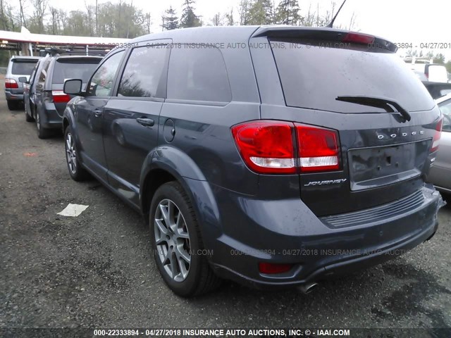 3C4PDCEG2HT613729 - 2017 DODGE JOURNEY GT BLACK photo 3