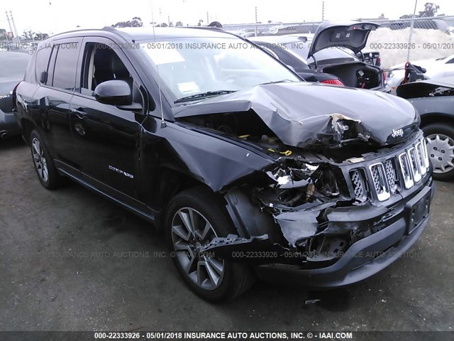 1C4NJCCB0FD297435 - 2015 JEEP COMPASS LIMITED BLACK photo 1