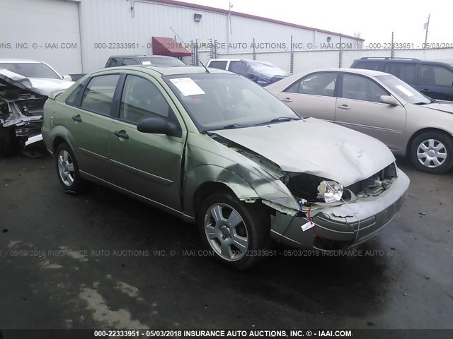 1FAHP34N17W169222 - 2007 FORD FOCUS ZX4/S/SE/SES GREEN photo 1