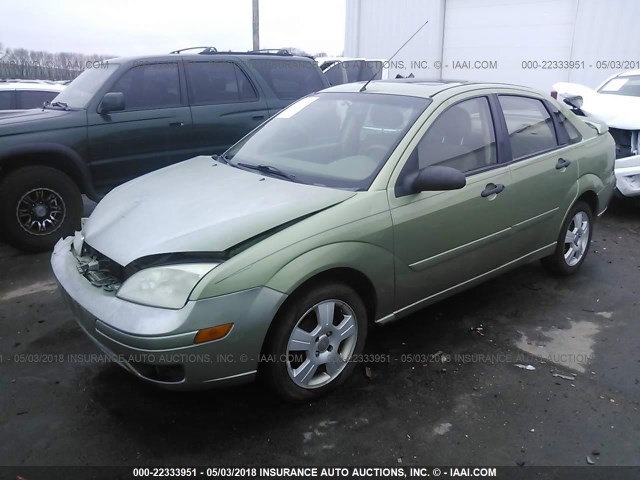 1FAHP34N17W169222 - 2007 FORD FOCUS ZX4/S/SE/SES 绿色 照片 2