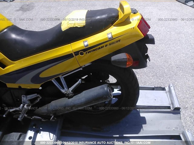 JKAEXMF192A086201 - 2002 KAWASAKI EX250 F YELLOW photo 6