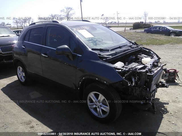 3GNCJLSB9HL283093 - 2017 CHEVROLET TRAX 1LT GRAY photo 1