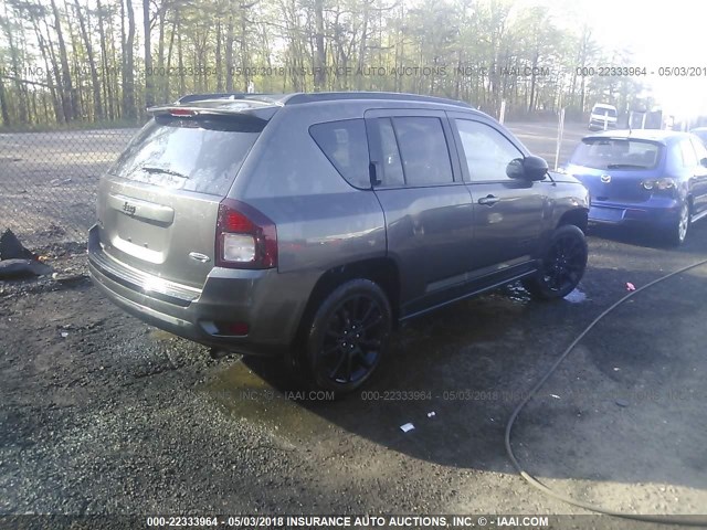 1C4NJDBB0FD291688 - 2015 JEEP COMPASS SPORT GRAY photo 4