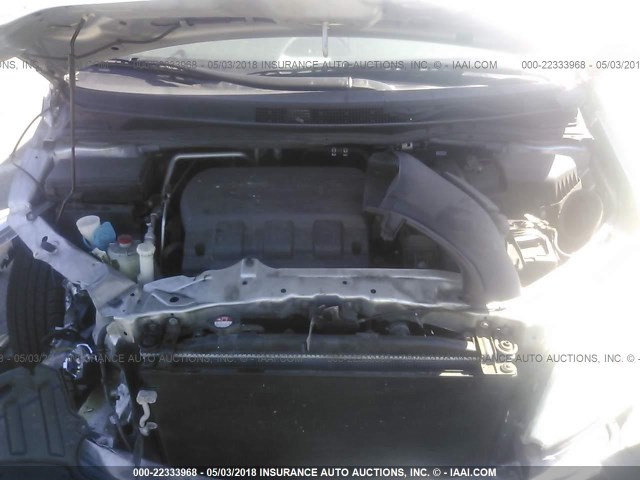 5FNRL5H2XDB062790 - 2013 HONDA ODYSSEY LX SILVER photo 10