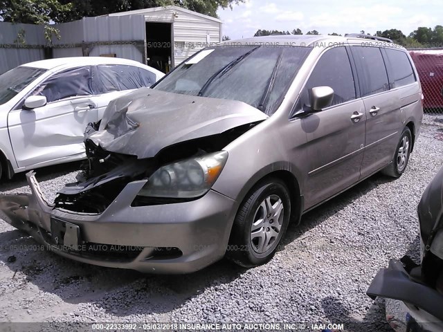 5FNRL38757B076777 - 2007 HONDA ODYSSEY EXL GOLD photo 2