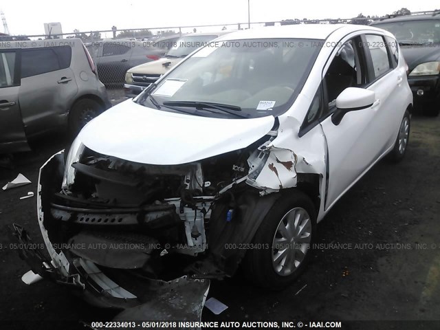 3N1CE2CP9GL351203 - 2016 NISSAN VERSA NOTE S/S PLUS/SV/SL/SR WHITE photo 2