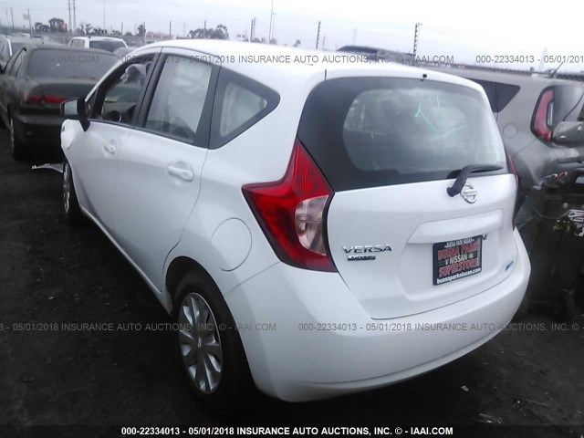 3N1CE2CP9GL351203 - 2016 NISSAN VERSA NOTE S/S PLUS/SV/SL/SR WHITE photo 3