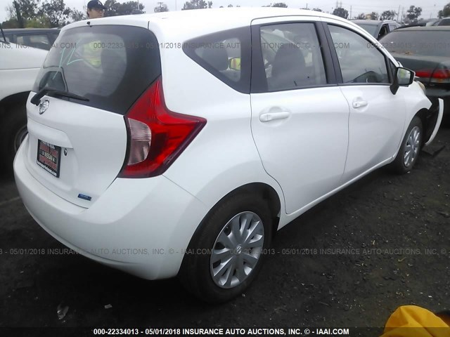 3N1CE2CP9GL351203 - 2016 NISSAN VERSA NOTE S/S PLUS/SV/SL/SR WHITE photo 4