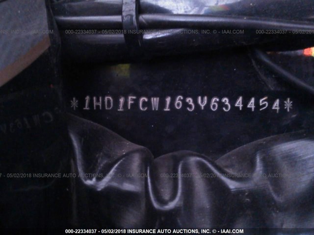 1HD1FCW163Y634454 - 2003 HARLEY-DAVIDSON FLHTCUI BLACK photo 10